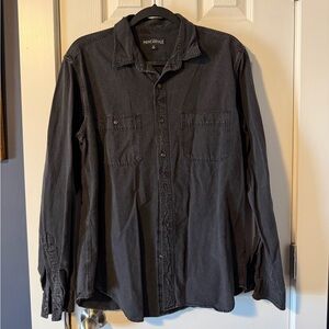 J. Crew faded black denim shirt